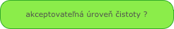 akceptovateľná úroveň čistoty ?